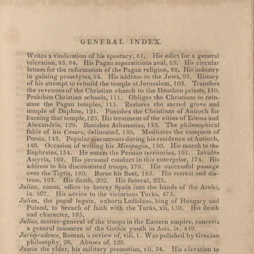 22 x 13.5 cm; 2 s.p. + XV p. + 432 p. + 10 s.p. + 2 inserts, label with the name of the former owner on verso of the front co